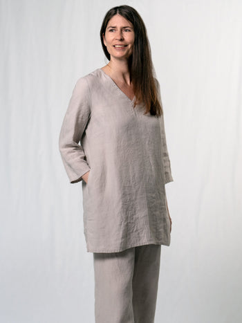 AMANDA pellavatunika, hiekka
