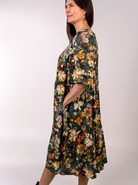 DANIELLA viskoosimekko, Vihreä kukka