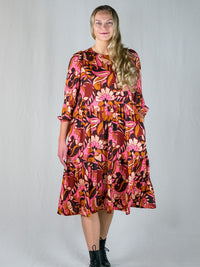 DANIELLA viskoosimekko, painokuosi Flora