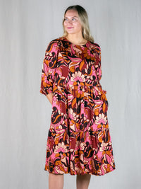 DANIELLA viskoosimekko, painokuosi Flora