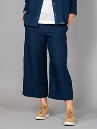 GERDA pellavaculottes, navy