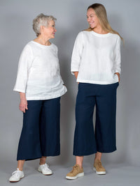 GERDA pellavaculottes, navy