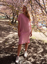 GINA pellavamekko, pinkki