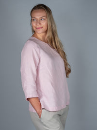 ILONA pellavapusero, vaaleanpunainen