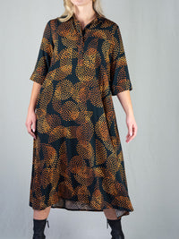 ISADORA viskoosimekko, painokuosi Pistepirkko, oranssi