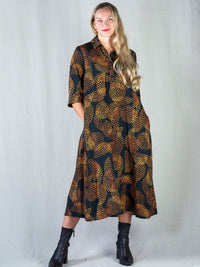 ISADORA viskoosimekko, painokuosi Pistepirkko, oranssi