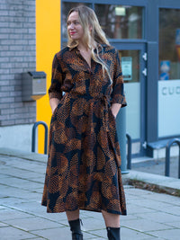 ISADORA viskoosimekko, painokuosi Pistepirkko, oranssi