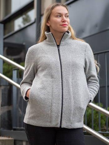 JEMINA villafleecetakki, harmaa