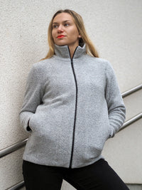 JEMINA villafleecetakki, harmaa