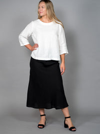 KERTTU pellavahame, musta