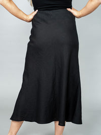 KERTTU pellavahame, musta