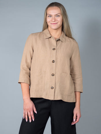 ELSA pellavajakku, aavikon ruskea