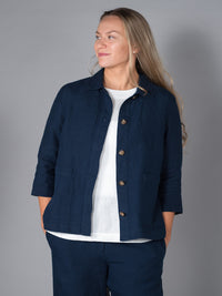 ELSA pellavajakku, navy