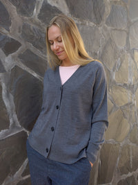 HERMIONE merinovillatakki, harmaa