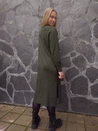 LINNEA merinovillamekko, metsänvihreä